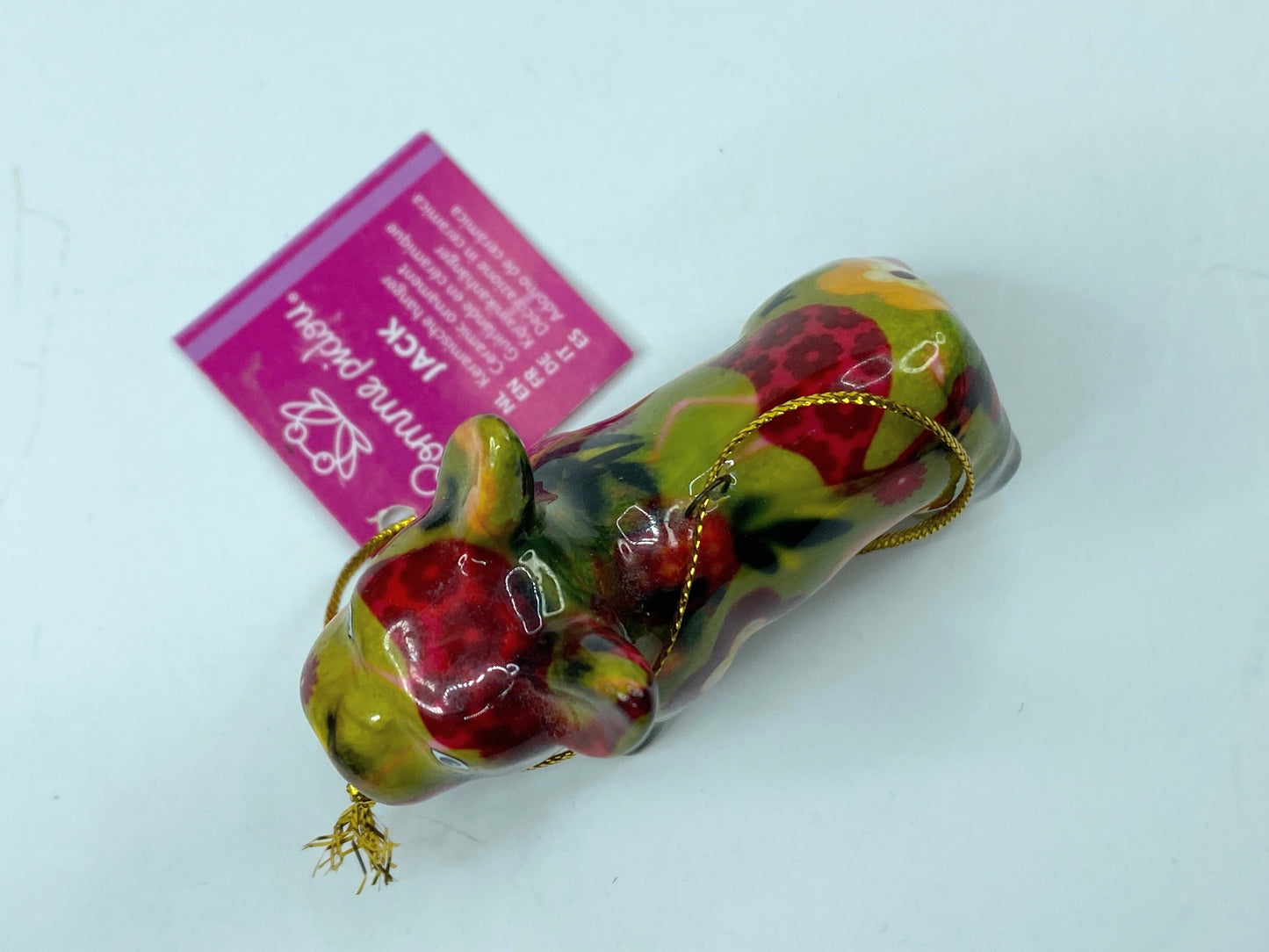 Pomme Pidou Ceramic colorful French Bulldog ornament A299