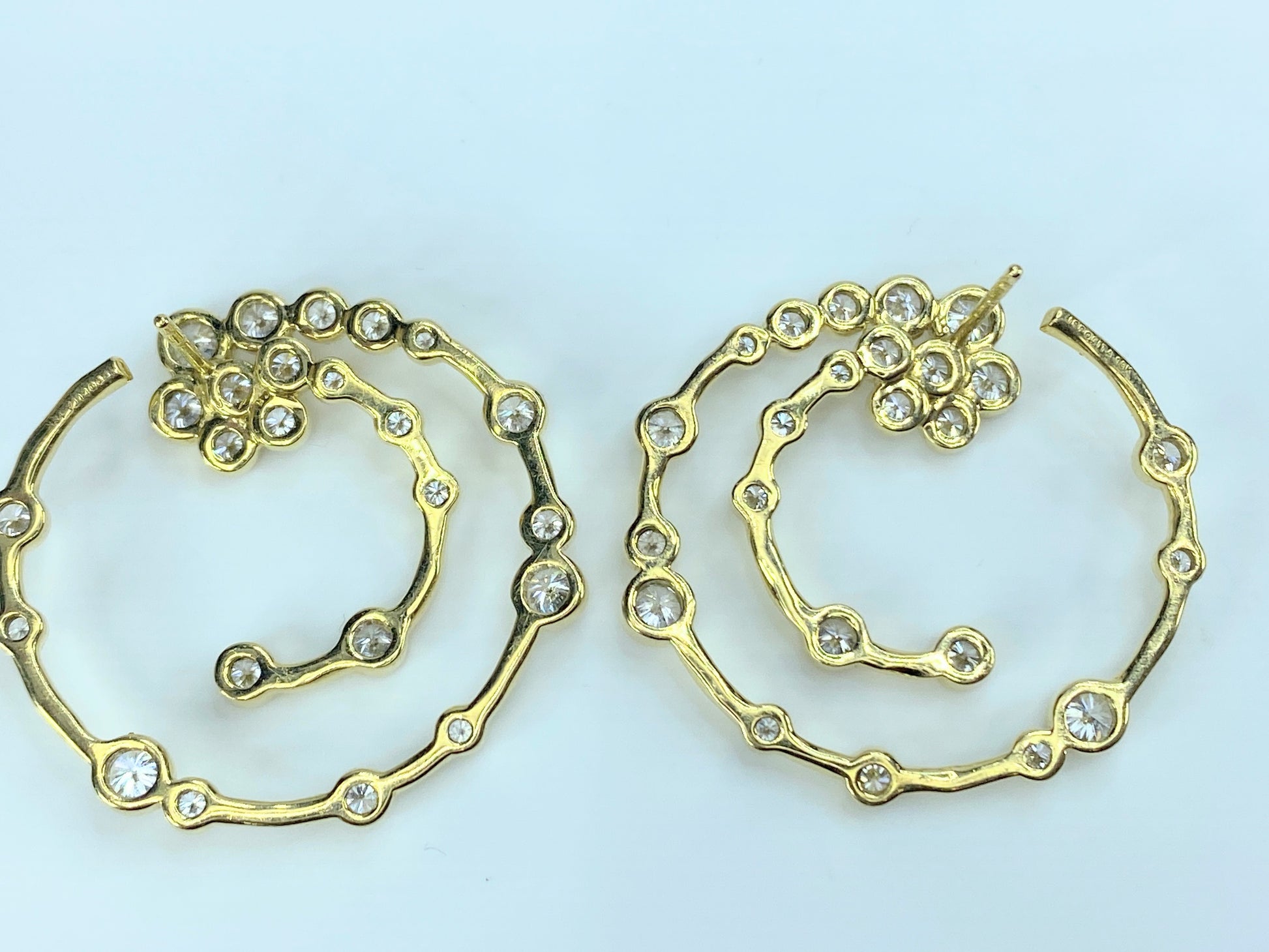 Ippolita Starlet Supernova Earrings in 18K Gold with Diamonds JR8898