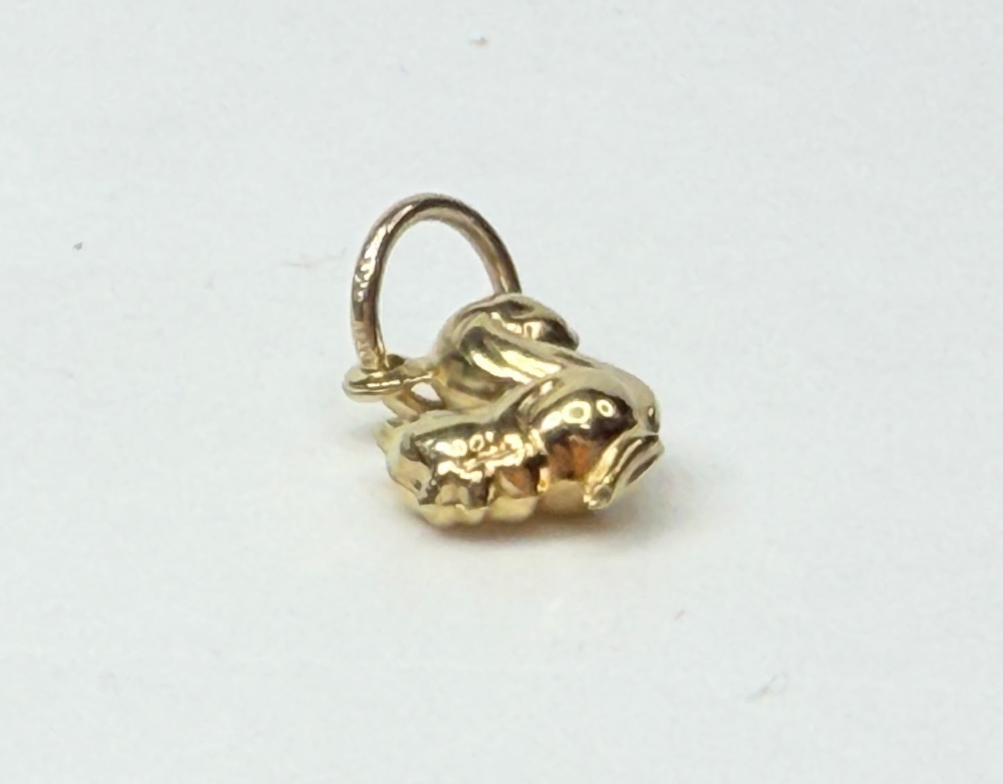Vintage 14K Yellow Gold 3D Squirrel Charm Petite Animal charm JR1106