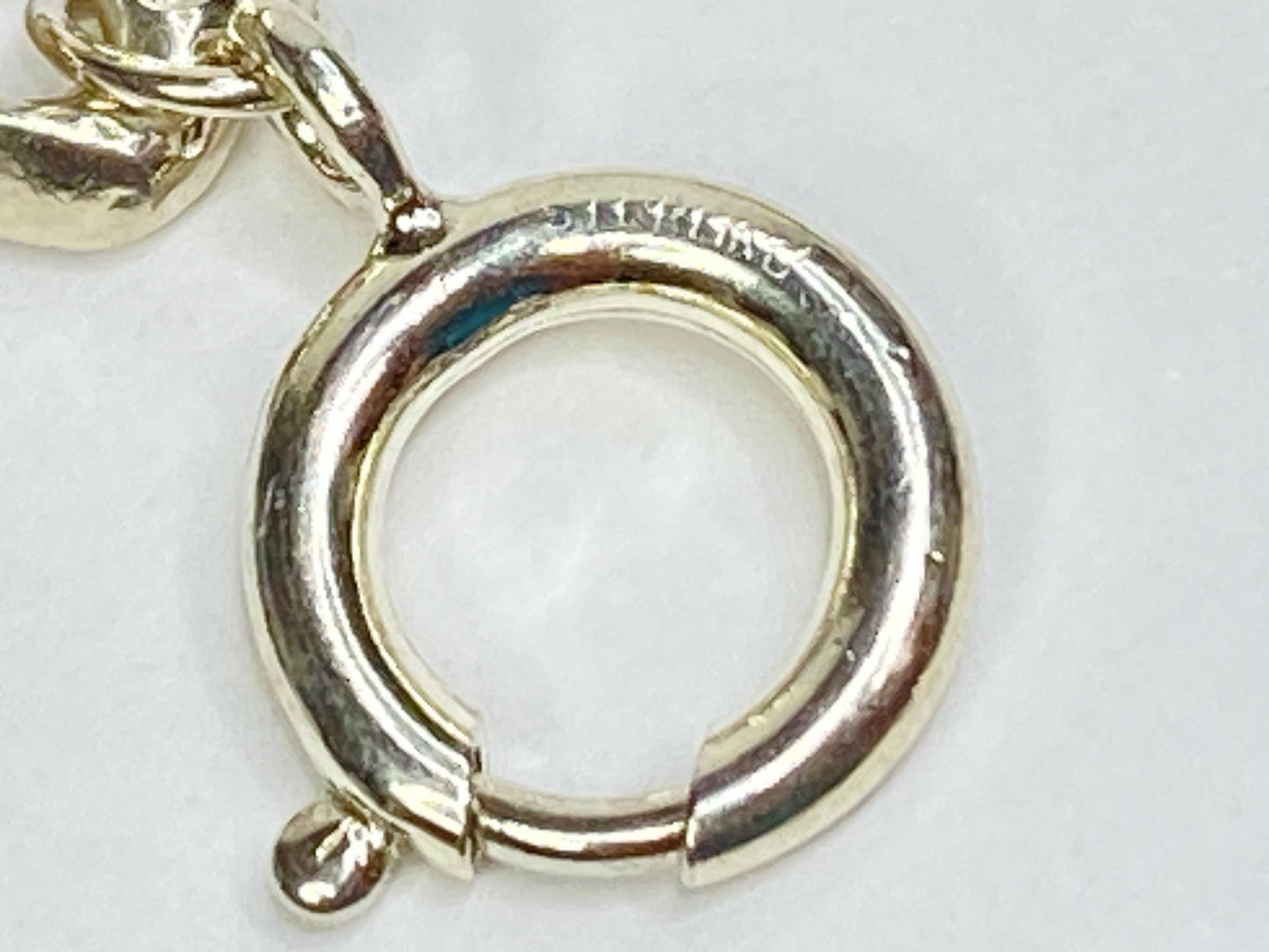 Heavy English Sterling Silver Curb Link Bracelet with Oversized Clasp JR1086