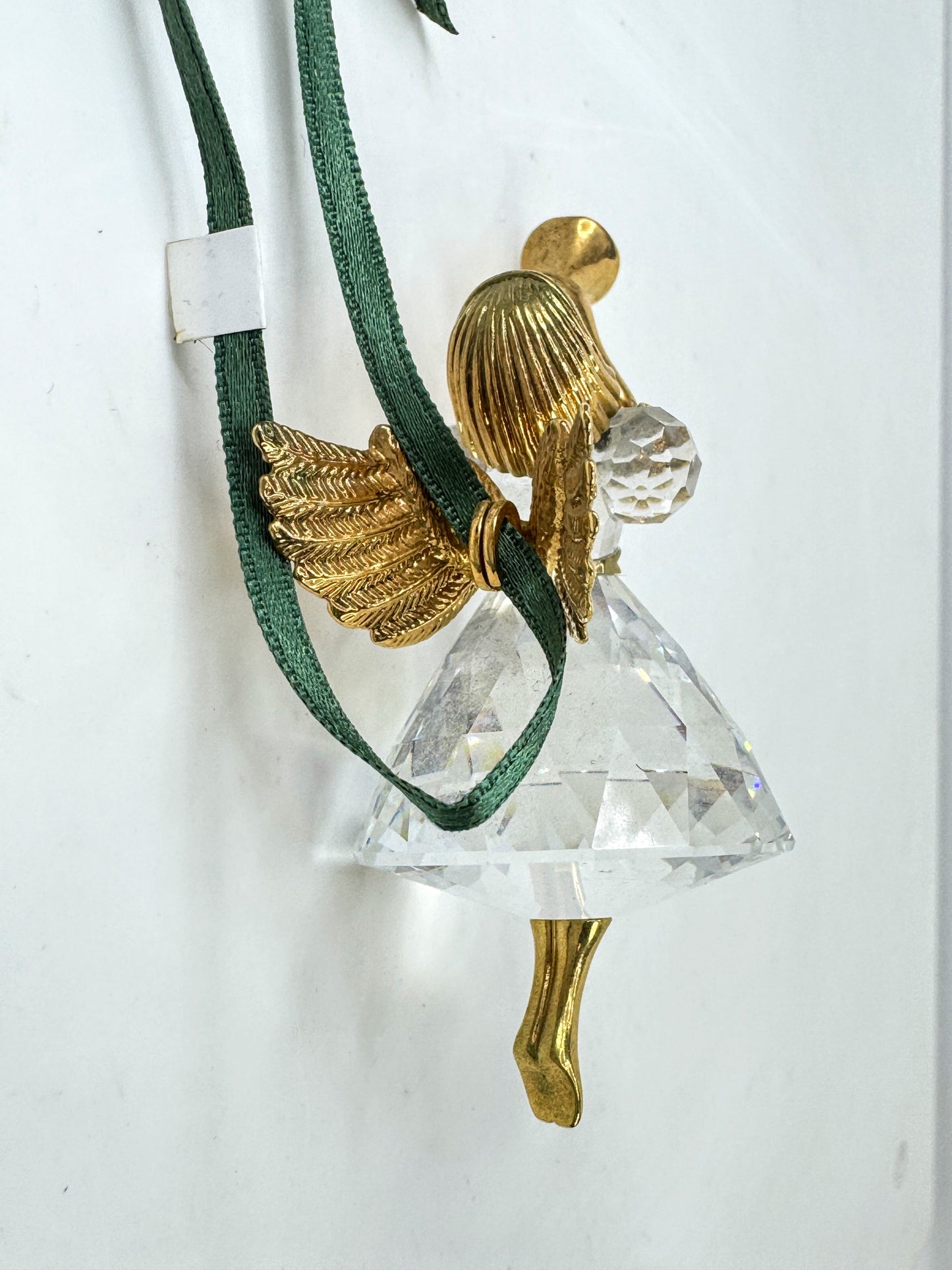 Vintage Swarovski Crystal Memories 1997 Angel Playing Horn Figurine S308