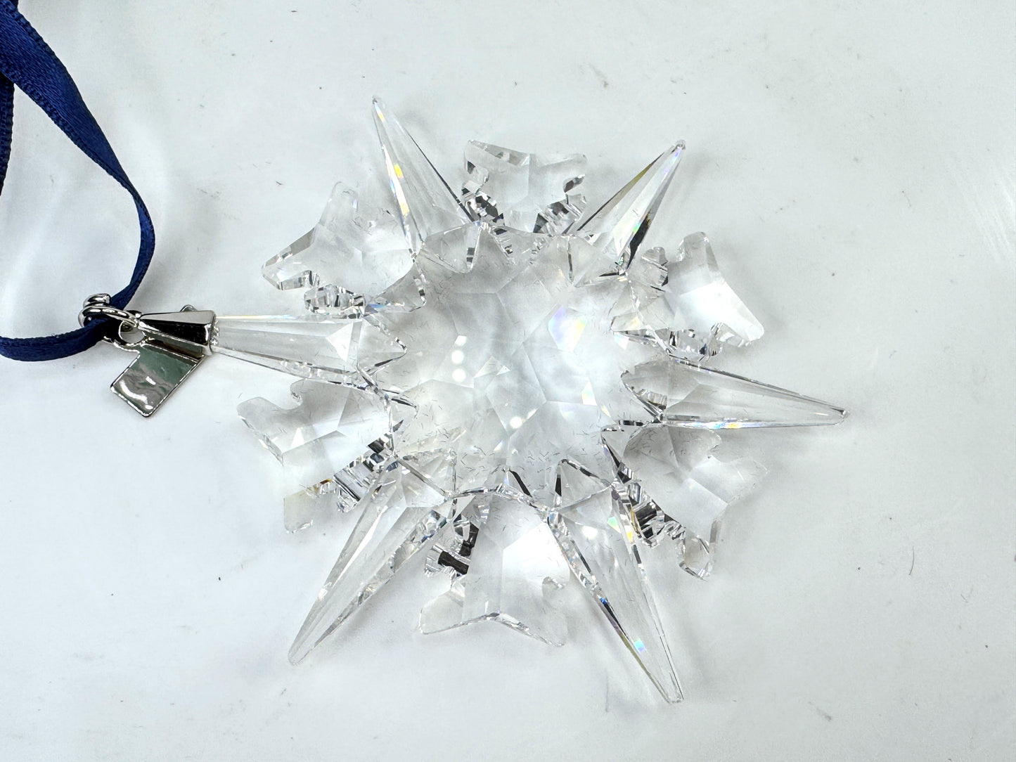 Vintage Swarovski 2002 annual edition crystal Christmas snowflake ornament S311