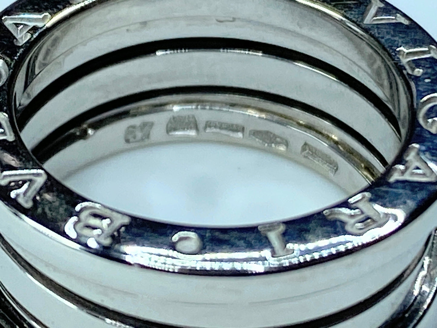 Bvlgari B Zero-1 white gold ring 51 ring s4.5 10.9g JR0054