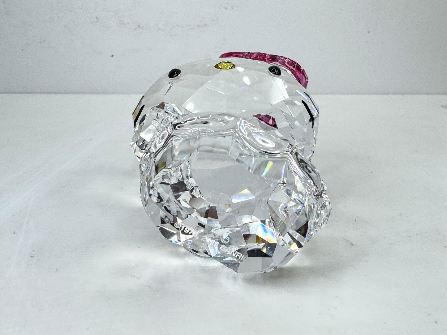 Swarovski Hello Kitty Pink Bow Crystal Figurine Retired Mint in box S318