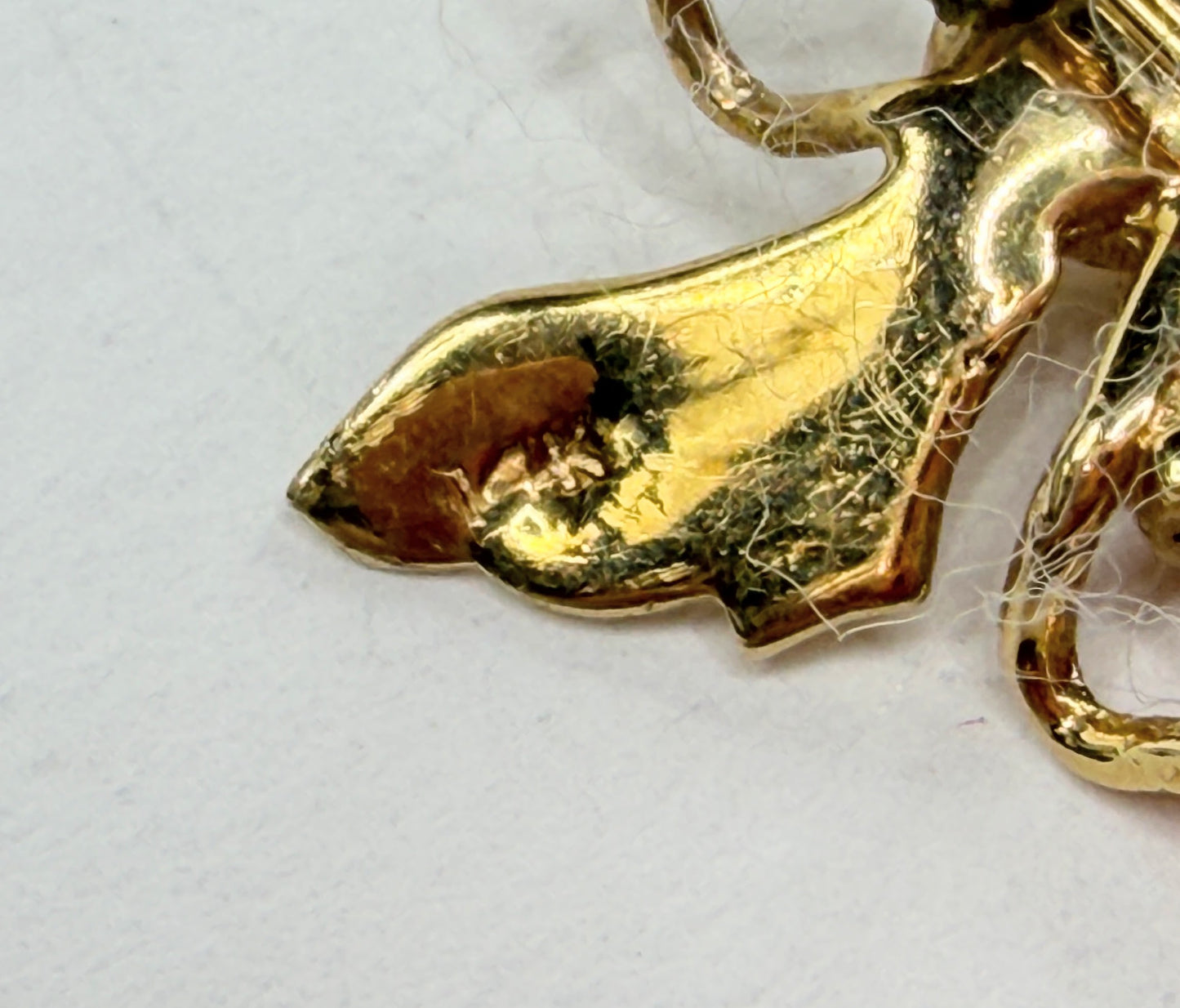 Early 20th Century 14K Gold Coral Pearl Bee Brooch Figural Insect Antique JR1196