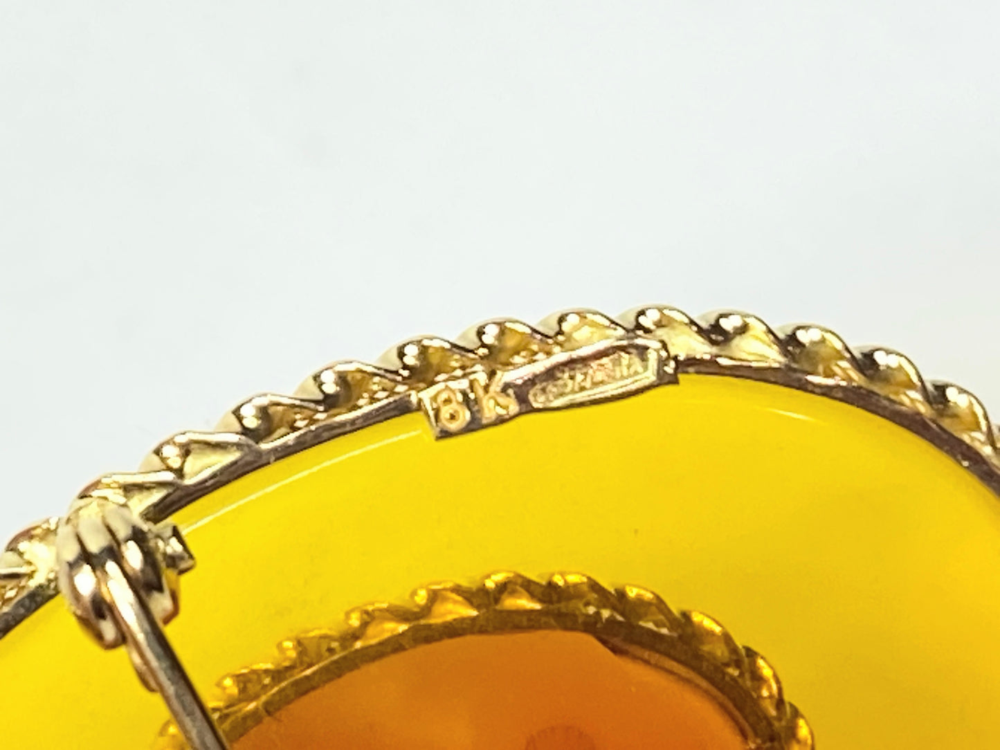 Vintage Cameo Jewelry Set 8K Gold Earrings and Pendant with 14K Necklace JR1121