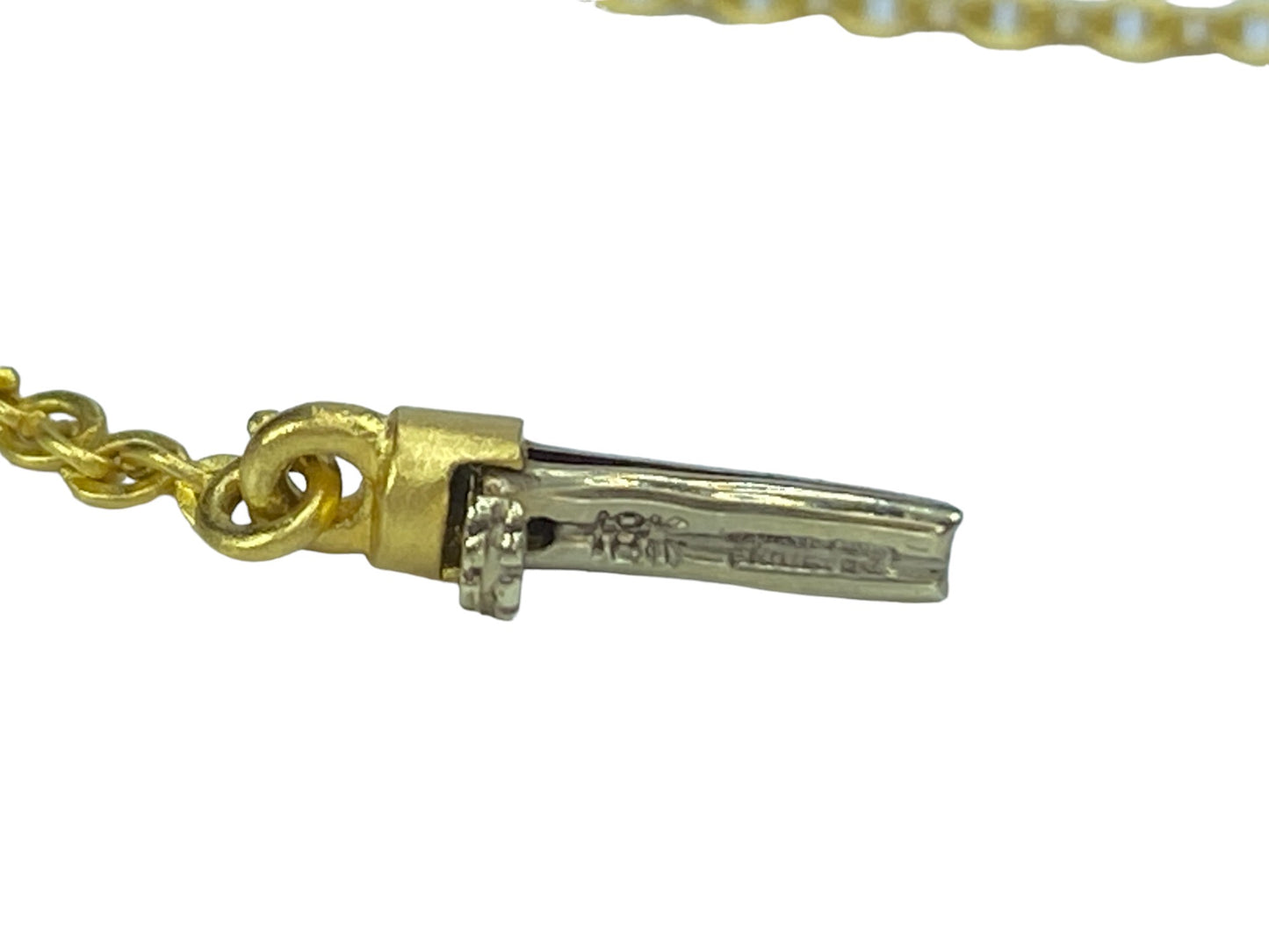 HIgh karat scrollwork sliding Flower pendant necklace