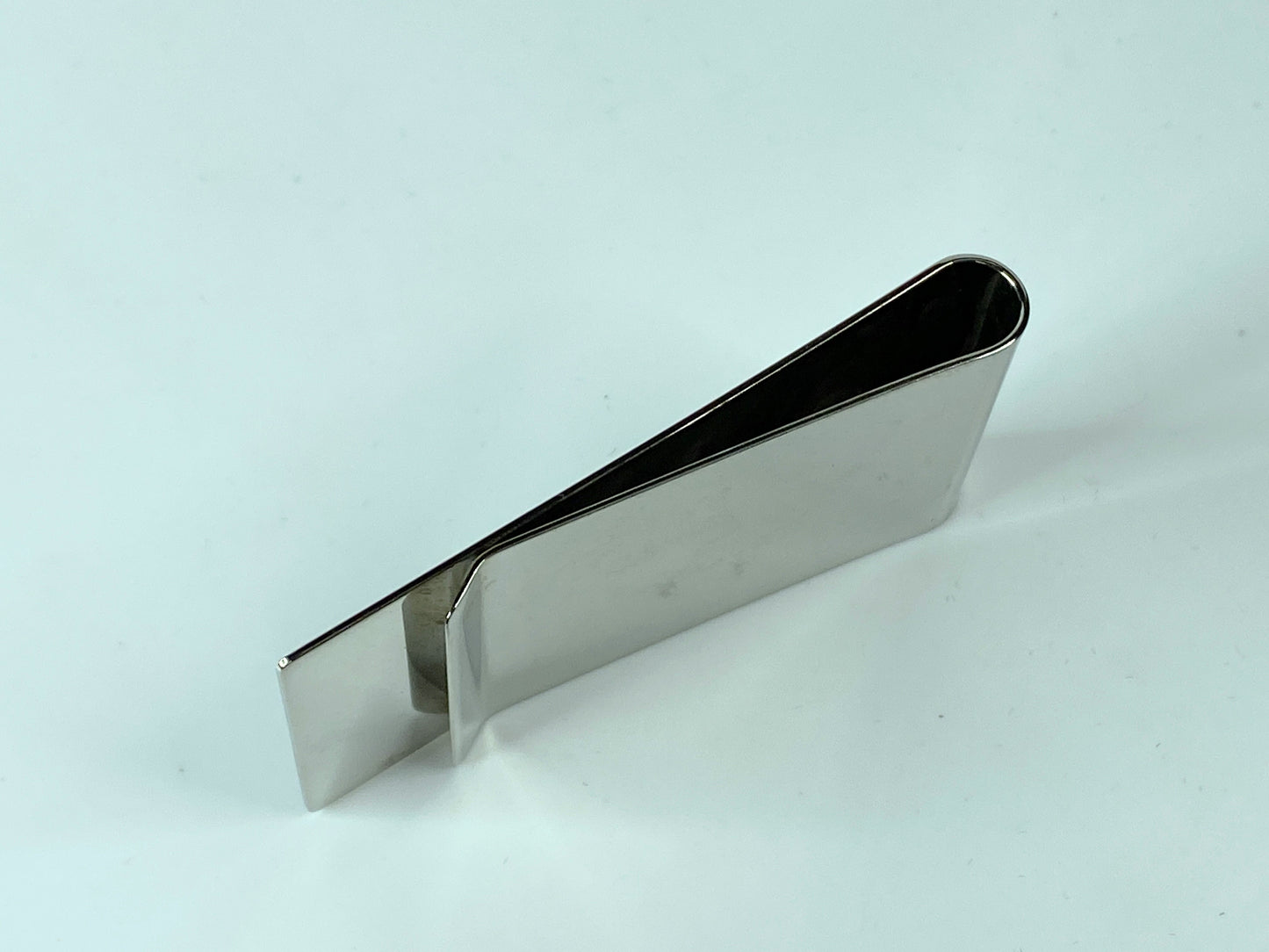 GUCCI Money Clip Diamantissima Logo Bill Clip Men's silver Metal Italy GS292