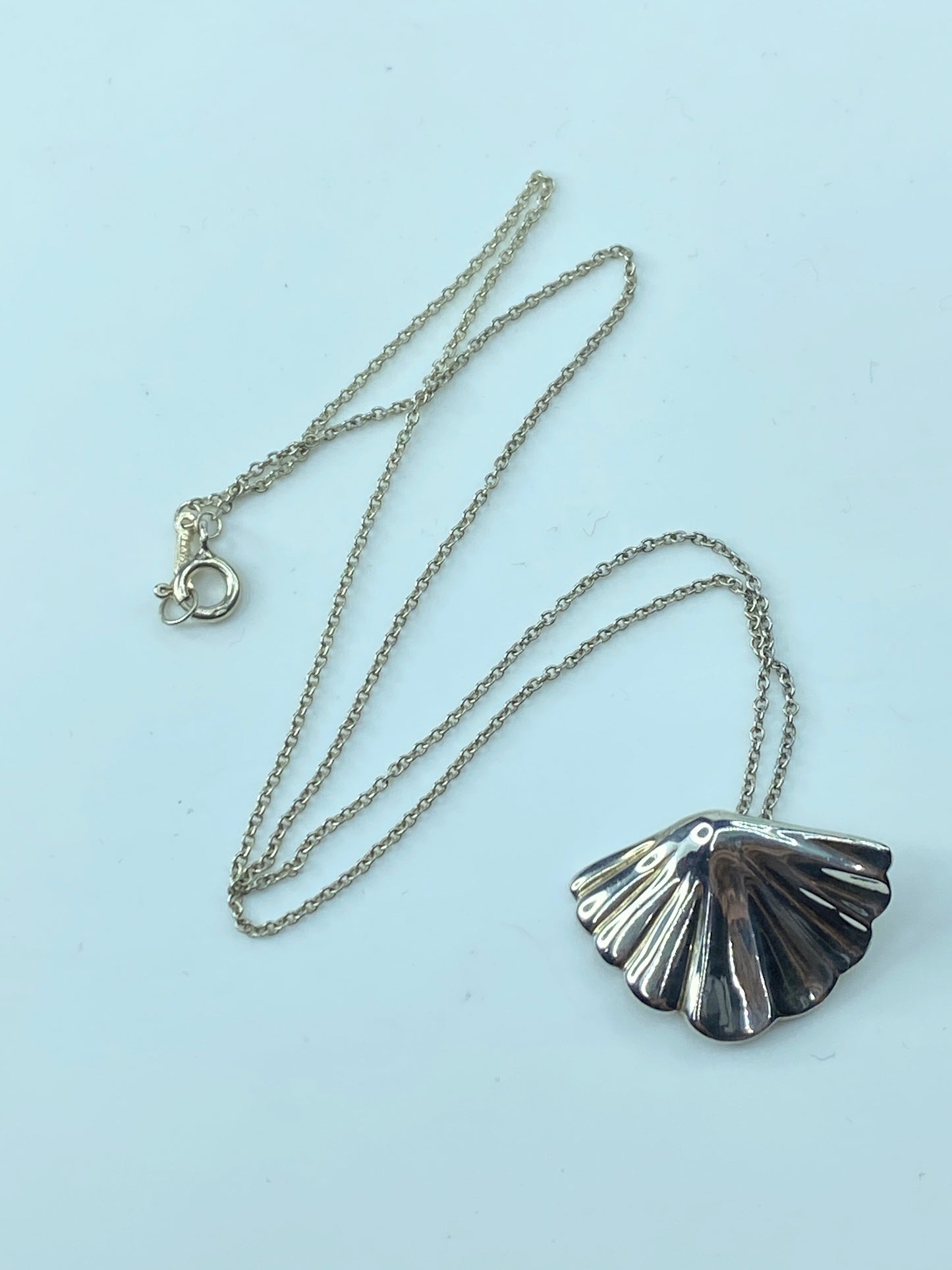 Tiffany & Co Sterling 925 Paloma Picasso Kiss X Pendant Necklace 2.5g 16" JR147