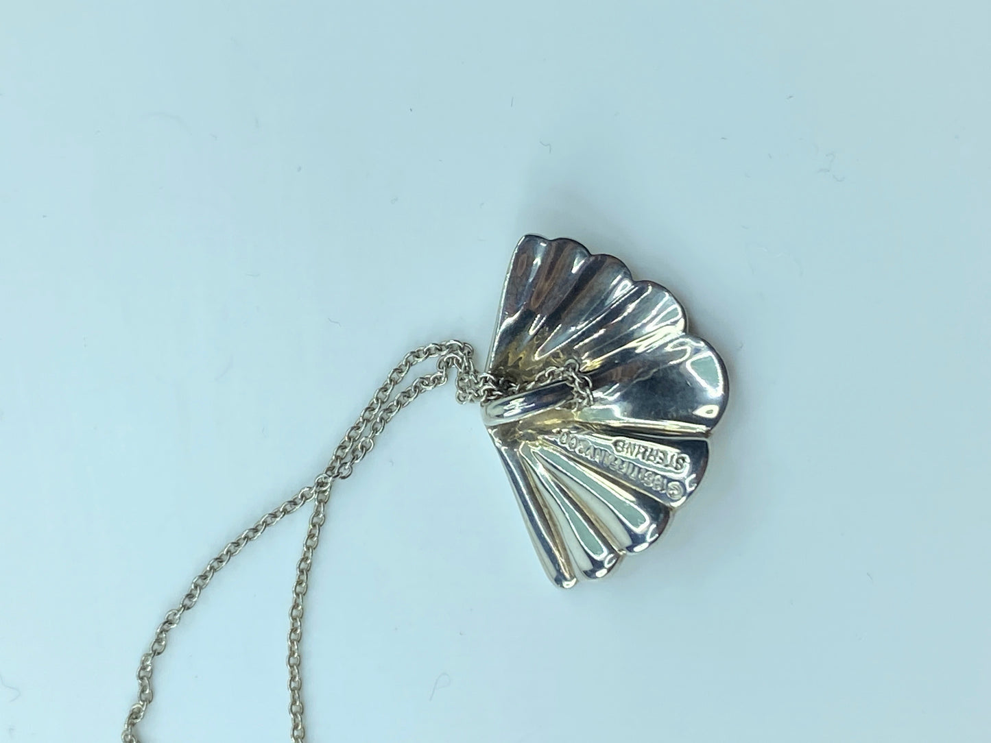 Tiffany & Co Sterling 925 Paloma Picasso Kiss X Pendant Necklace 2.5g 16" JR147