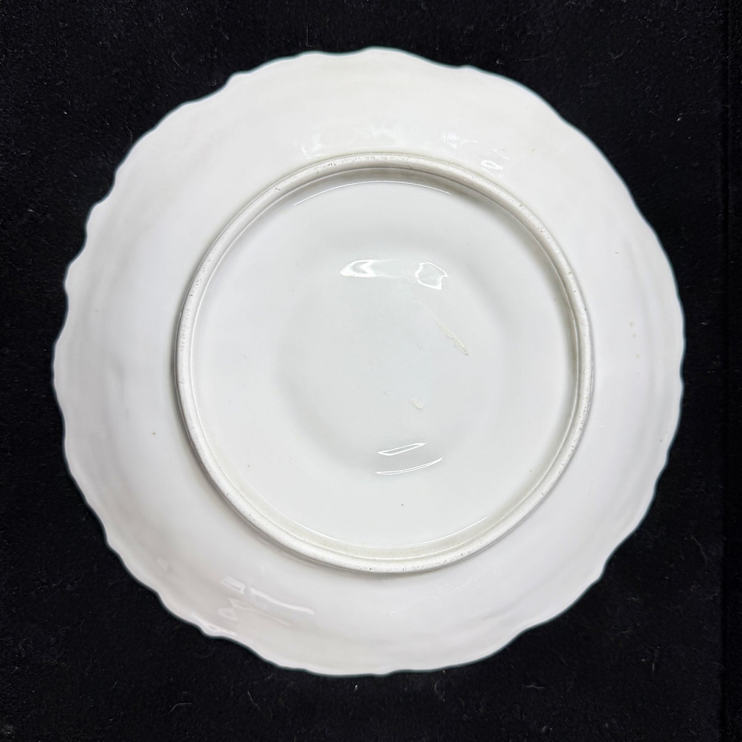 Fine Victorian White Gold Gilt Porcelain Oyster Plate Five Well Unmarked A1135