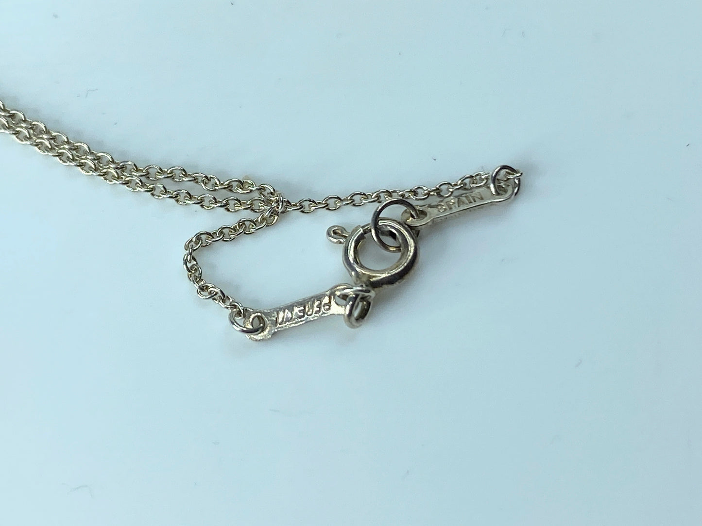 Tiffany & Co. Elsa Peretti 22mm Open Heart Pendant Necklace 16" 5.6g Pouch JR165