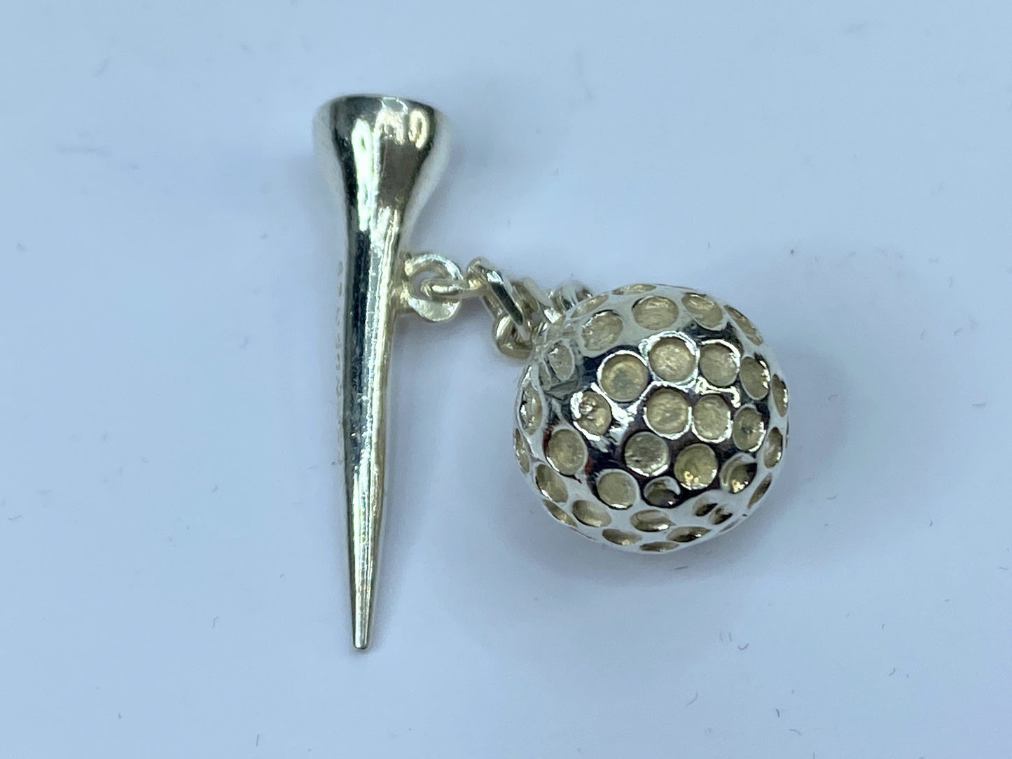 Tiffany & Co Estate Golf Ball Cufflinks Sterling Silver 15.8g JR655