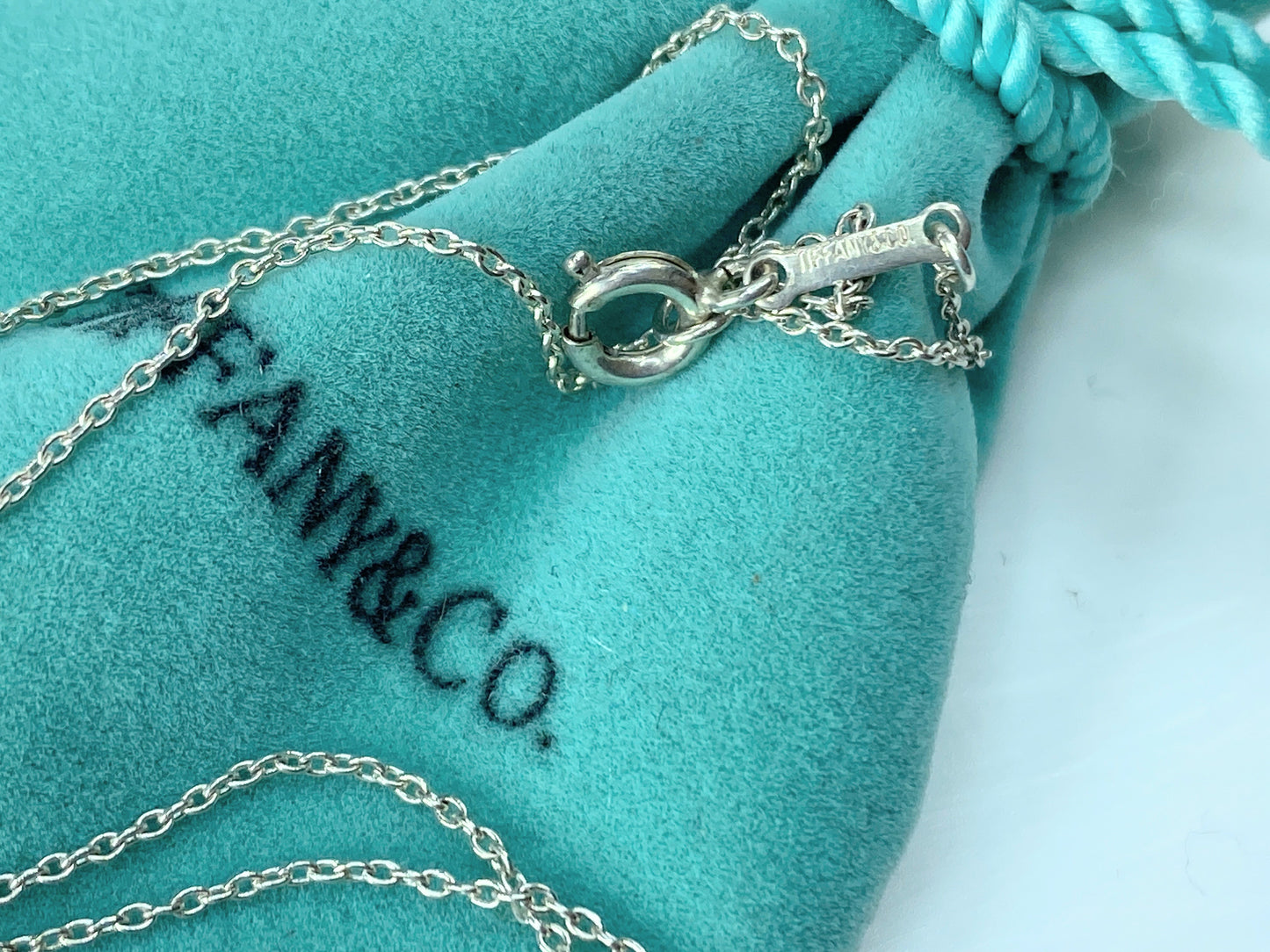 Tiffany & Co. Return to Tiffany Heart & Key Pendant Necklace sterling 925 JR169