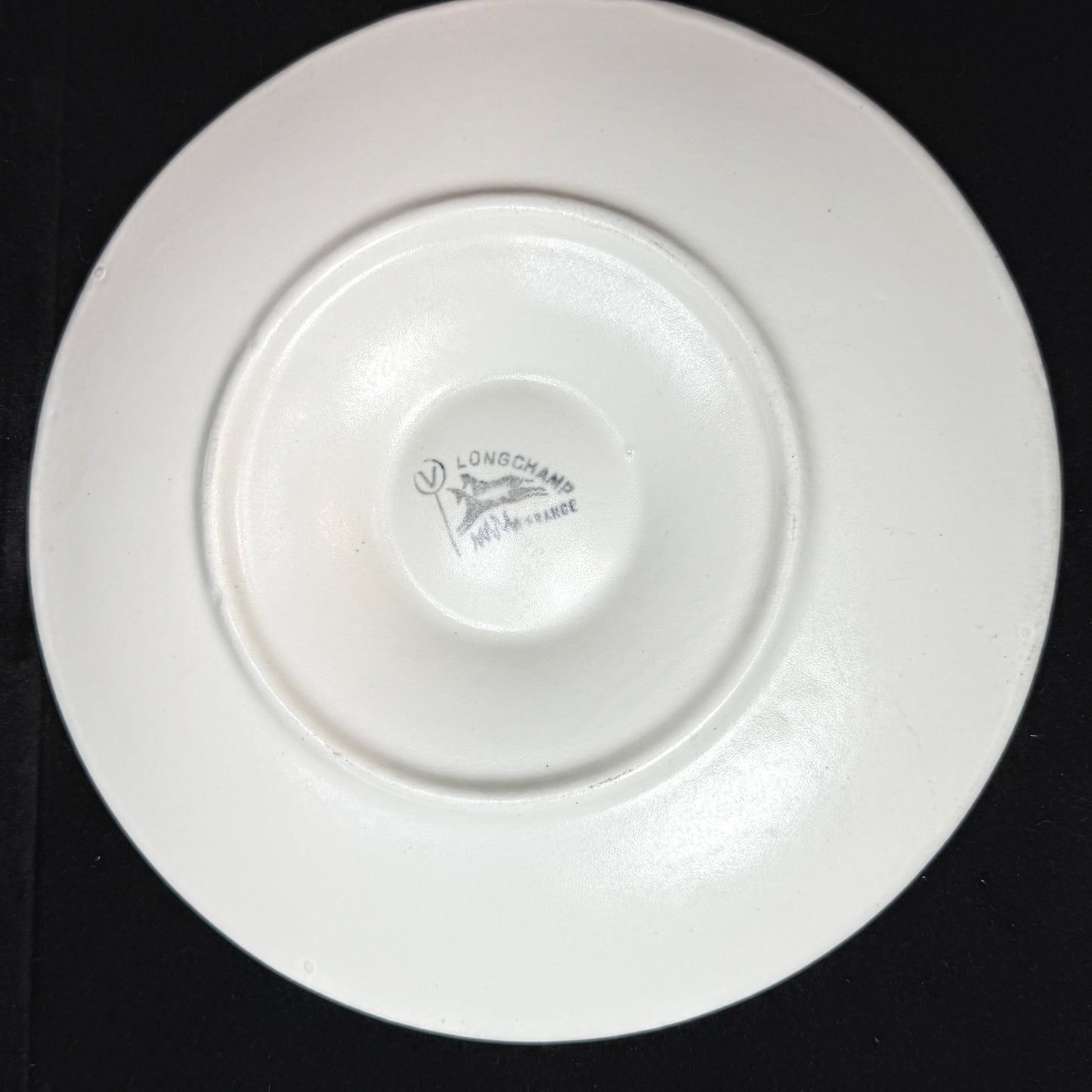 Vintage Longchamp France Majolica Oyster Serving Plate Brown White Shells A1149
