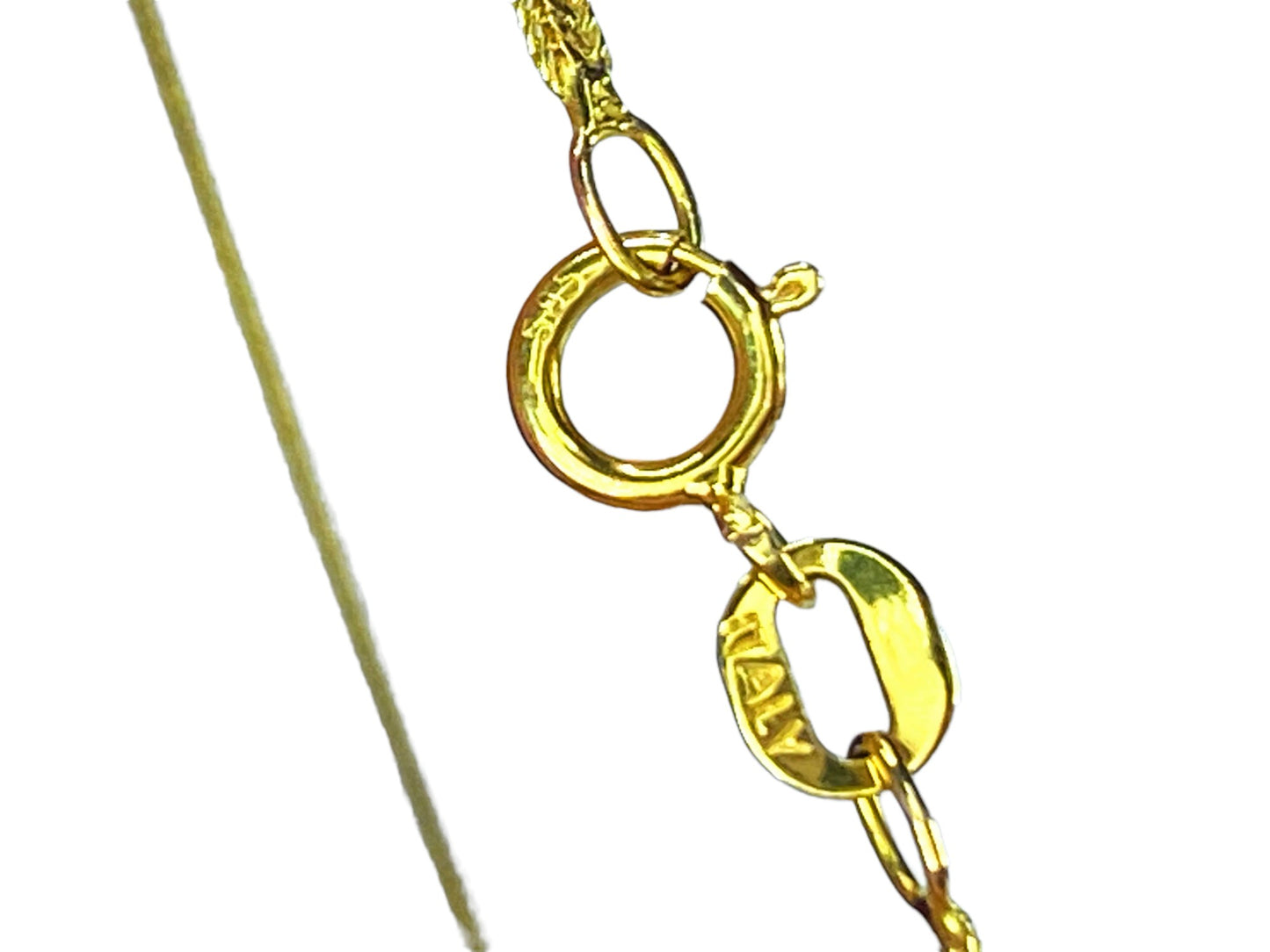 Italy 14K 1.77ct Diamond Emerald Chevron Statement necklace