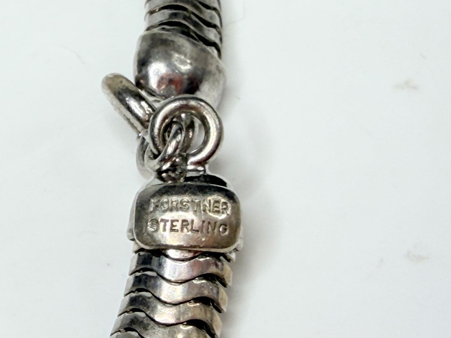 Heavy Vintage Sterling Silver Omega Necklace 5.5mm Wide by Fasiner JR1272