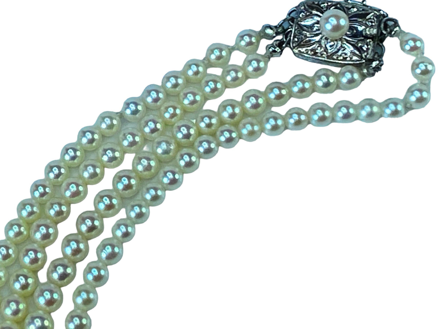 Mikimoto Cultured Akoya Pearls 3.5-7.2mm Double Strands necklace