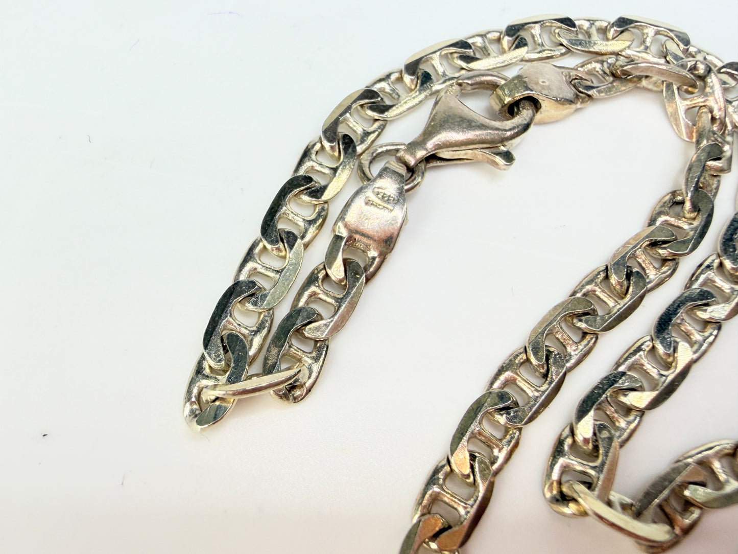 Birmingham 1978 Ronex Sterling Ingot Figaro Chain Necklace Heavy UK JR1275