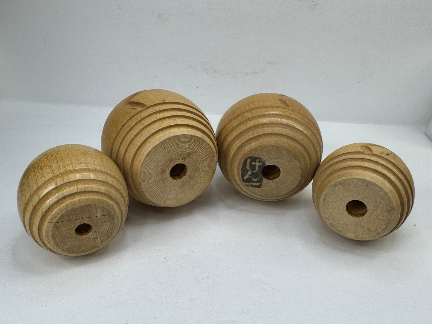 Vintage Miyashita Hajime Osanago Sosaku Kokeshi Dolls Set of 4 Japan A1196