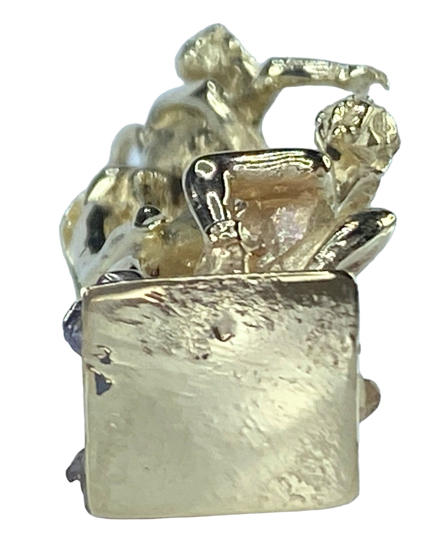Very Rare The Rape of the Sabine Women By Giambologna pendant 14K yellow gold