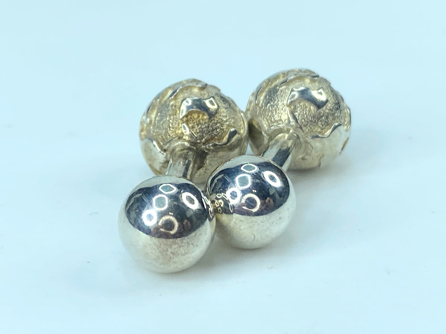 Tiffany & Co Sterling Silver Globe Earth Cufflinks 23.6 grams JR9544