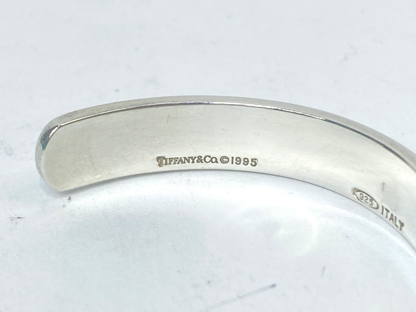 Tiffany & Co. Sterling Silver Atlas Roman Numeral Cuff Bracelet w/box JR1118