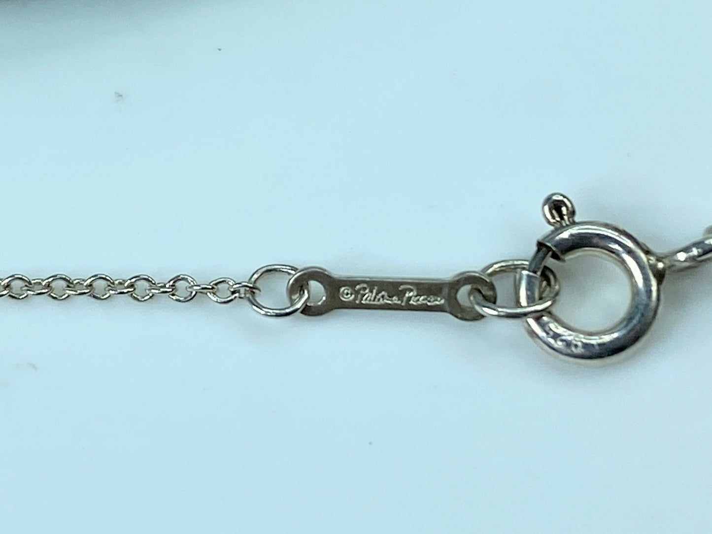 Tiffany & Co Sterling Silver Paloma Picasso Loving Heart Necklace 16.5" JR132