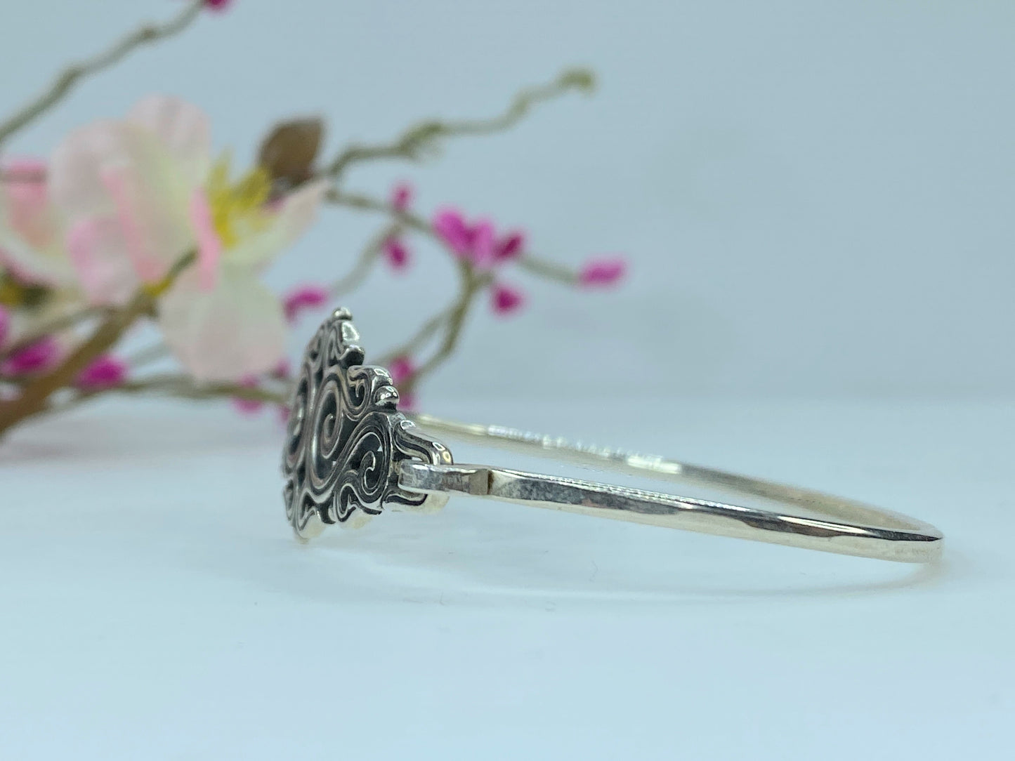 Retired James Avery Sterling Sorrento Cuff Bracelet 6.25" 10.9 JR143
