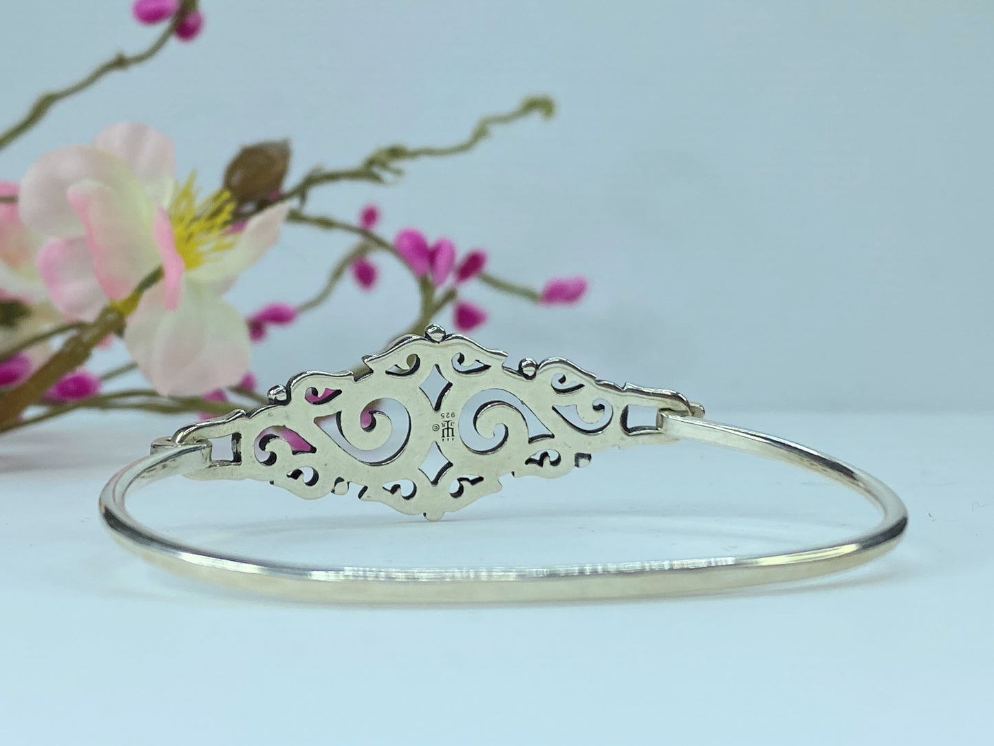 Retired James Avery Sterling Sorrento Cuff Bracelet 6.25" 10.9 JR143
