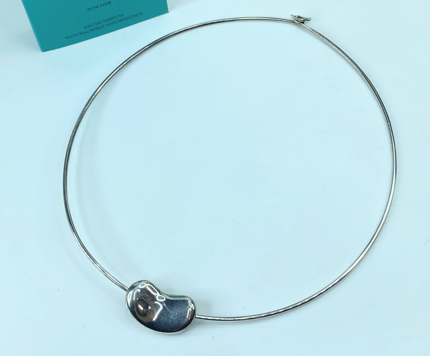 Tiffany & Co. 25.0mm Large Bean Design Elsa Peretti Wire collar choker 16" JR707