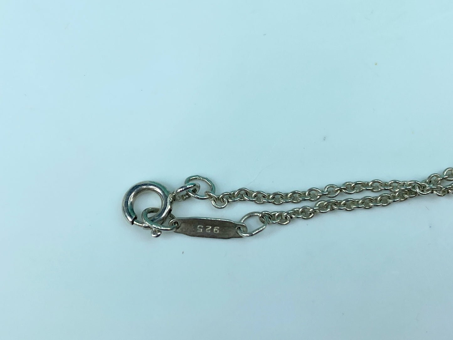 Tiffany & Co Cross Necklace Sterling Silver 18K Gold Pendant necklace 18" JR720