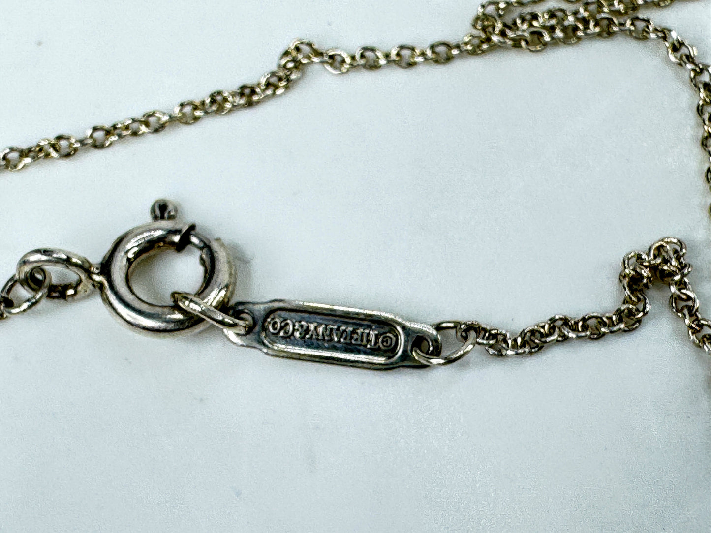 Tiffany & Co. Sterling Silver Double Heart Lariat Tassel Necklace 5.7g JR2005