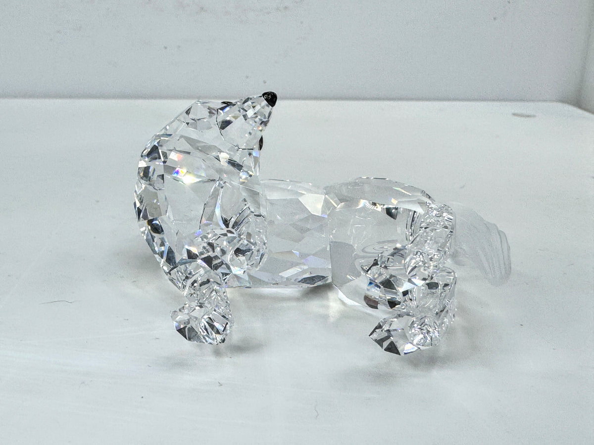 Swarovski Crystal "Wolf Fairy Tales" Retired 207549 Vintage COA Mirror S347