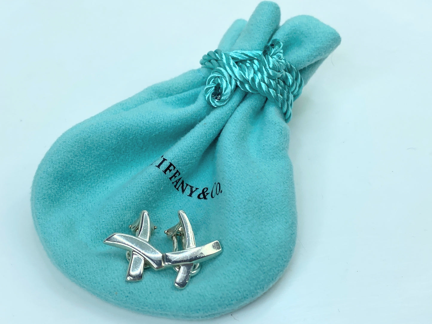 Tiffany & Co. Paloma Picasso Graffiti X Earclips Sterling silver JR749