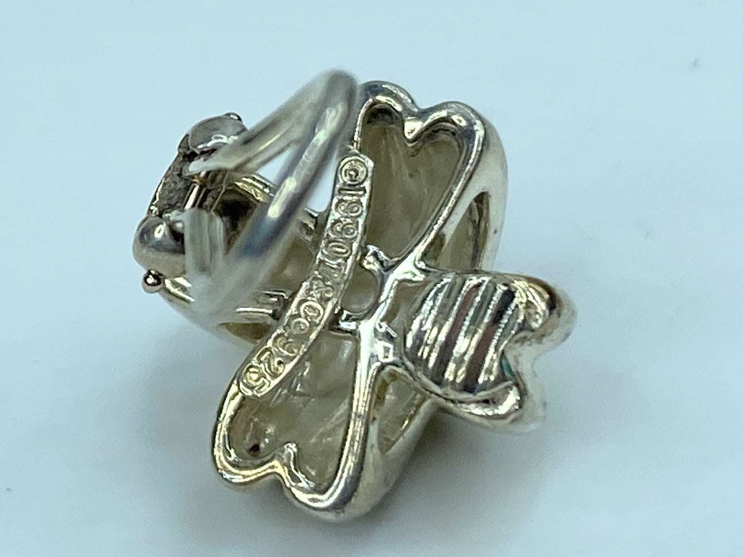 1990 Tiffany & Co. Cross Earring Omega Back 925 Sterling Silver heavy JR755