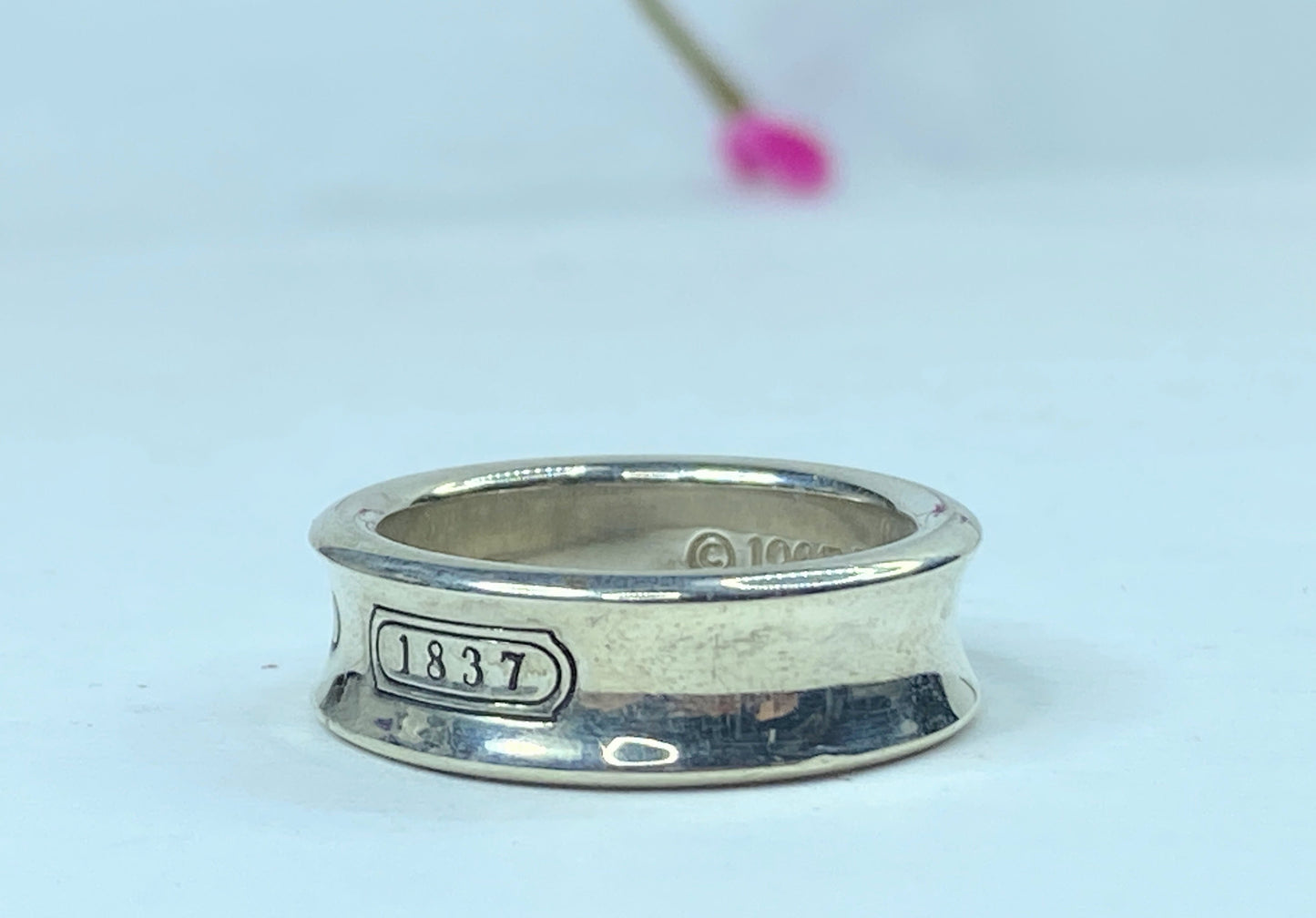 1997 Tiffany & Co. 7.0mm Sterling Silver 925 '1837 Band Ring JR713