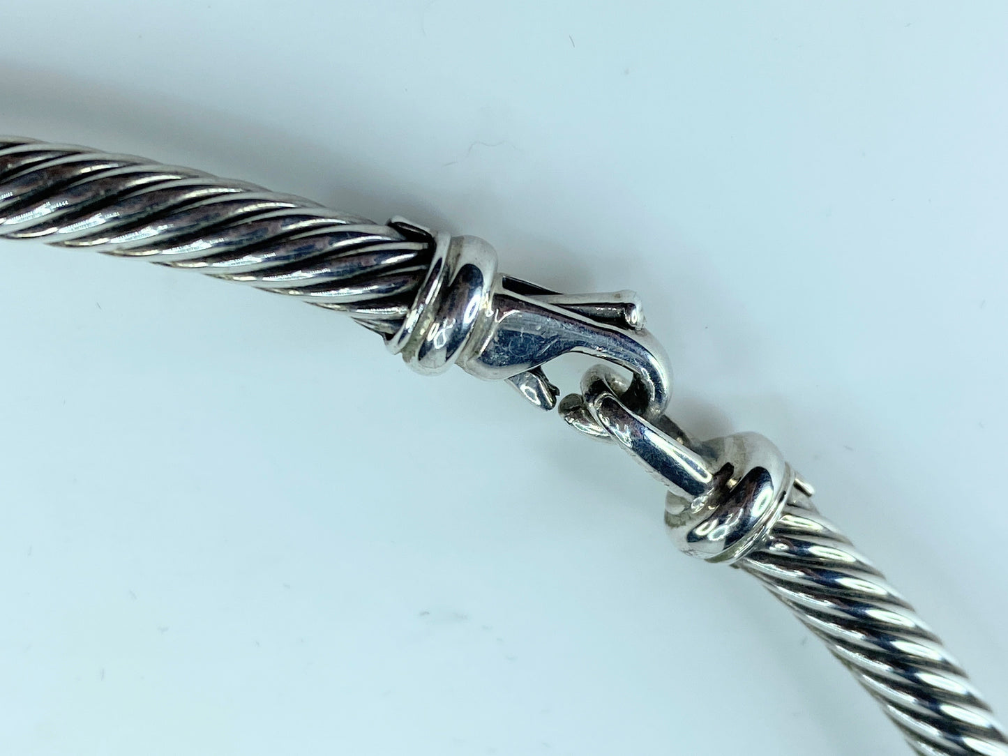David Yurman Sterling & 14K Yellow Gold Metro Cable Choker Necklace 16" JR270
