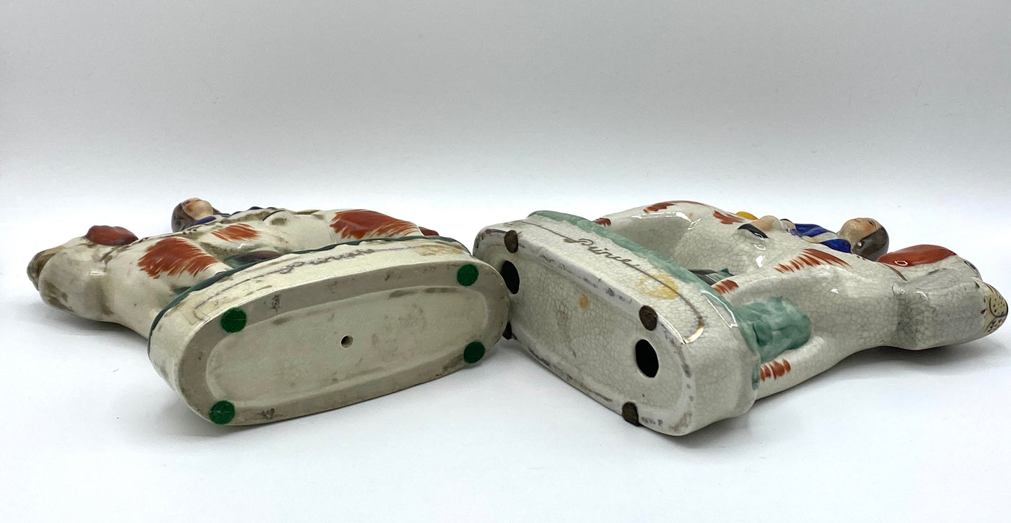 Pair of Noble English Staffordshire Prince Princess Giant Spaniel Coat