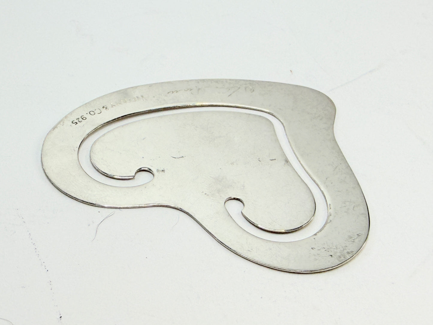 Tiffany & Co. sterling silver Elsa Peretti Heart bookmark or paper clip SS196