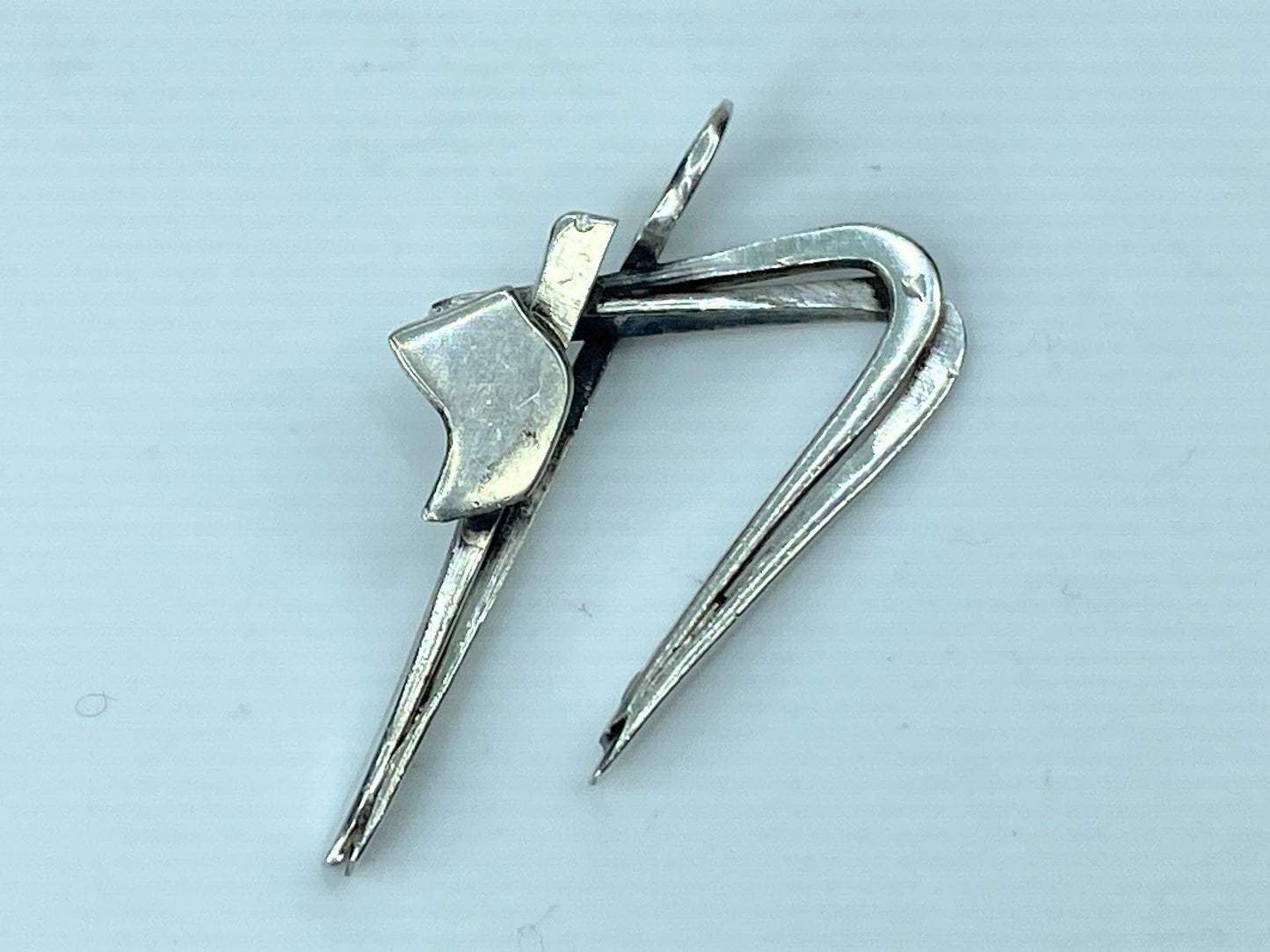 Rachel Gear c1980 handmade Sterling silver 925 pendant 1.5" 4.3 grams JR768