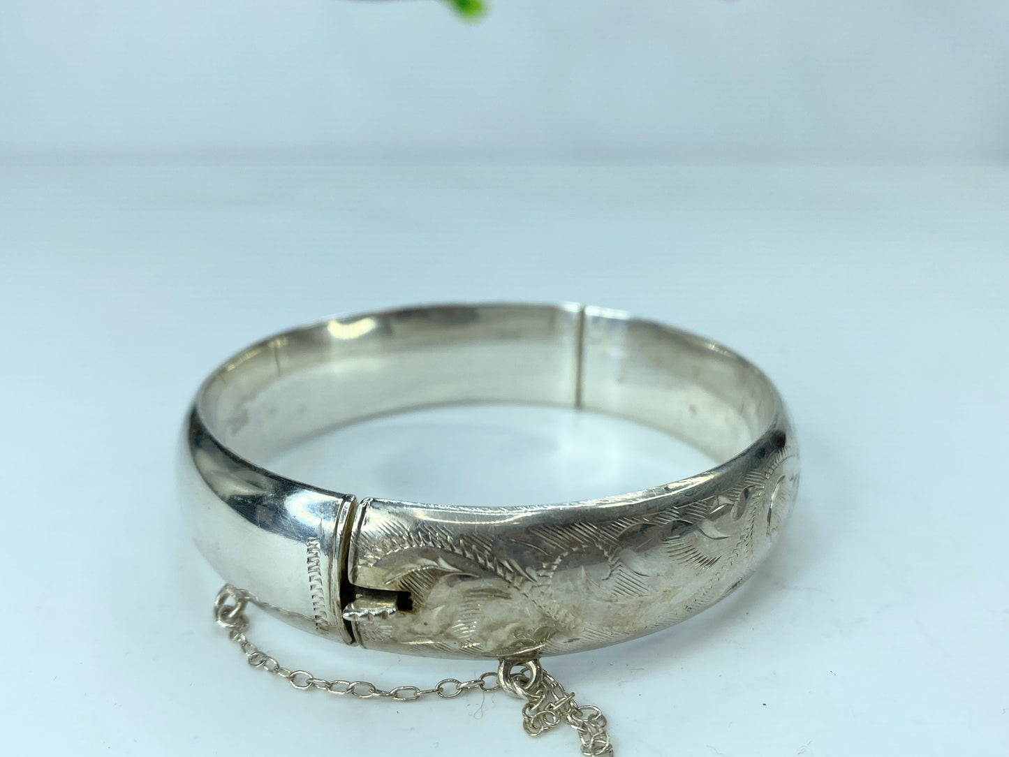 Vintage Smith & Sons 1963 Birmingham Hallmarked Silver sterling Engraved JR779