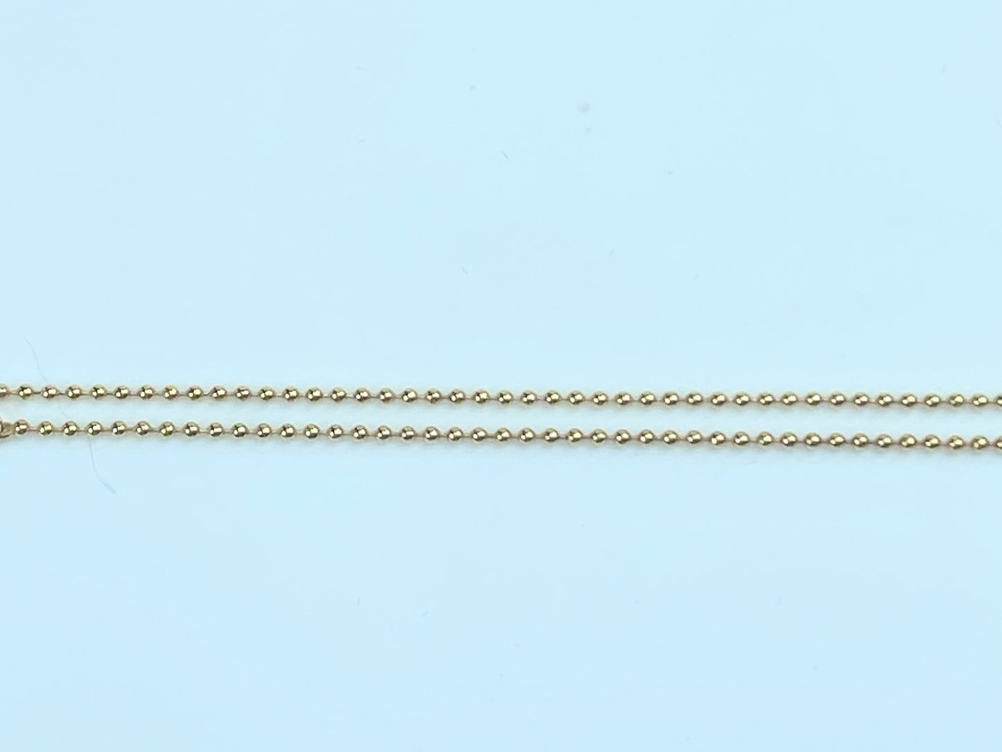 8.6mm Cultured Pearl sliding fancy bead link 18K gold necklace