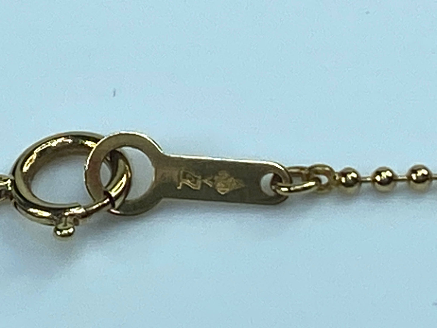 8.6mm Cultured Pearl sliding fancy bead link 18K gold necklace