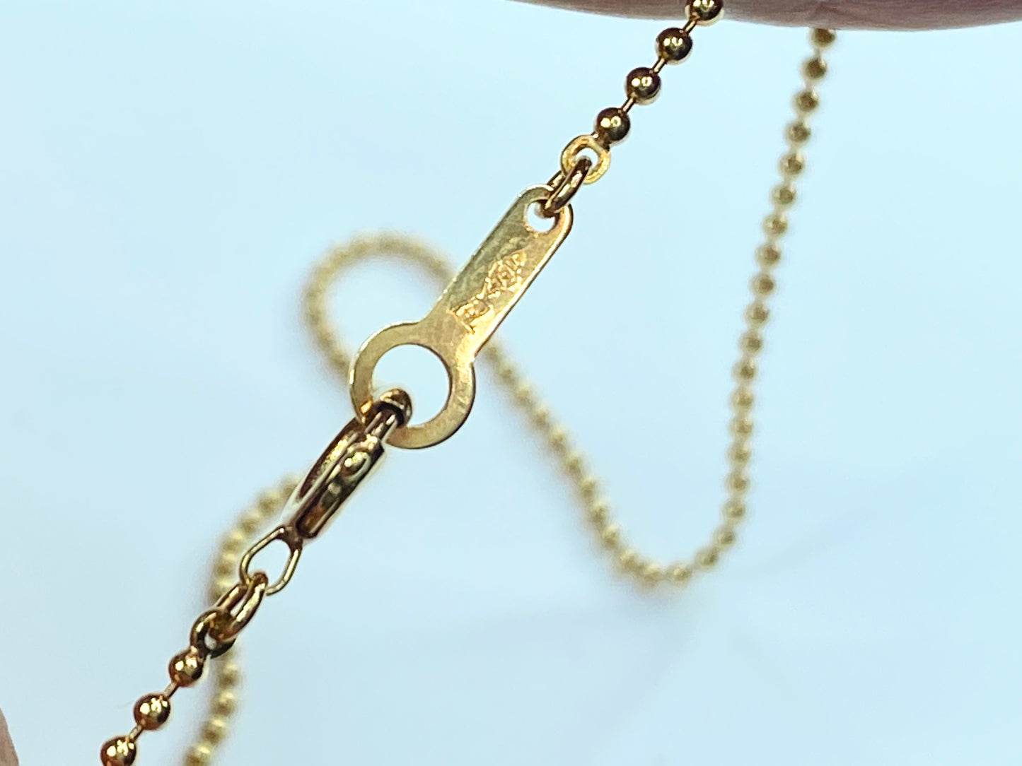 8.6mm Cultured Pearl sliding fancy bead link 18K gold necklace