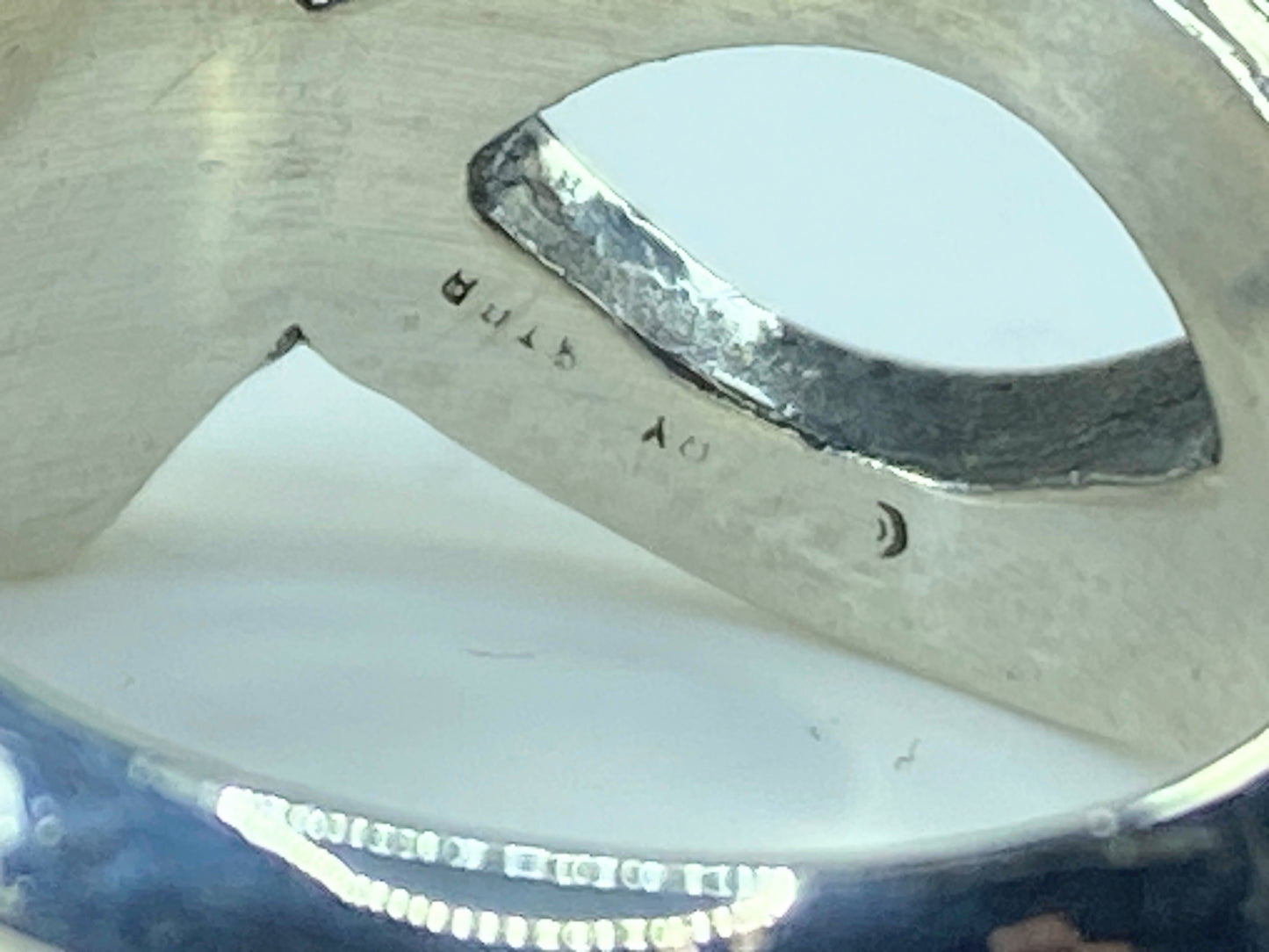 James Avery Vintage Sterling Silver Ichthys Fish Ring, Signed 8.2g s6.5 JR203