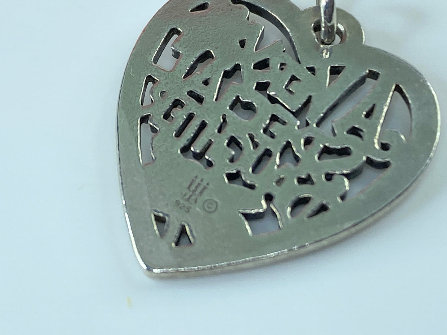 James Avery “A Very Special Daughter” etched Heart Charm 925 Sterling 7/8" JR205