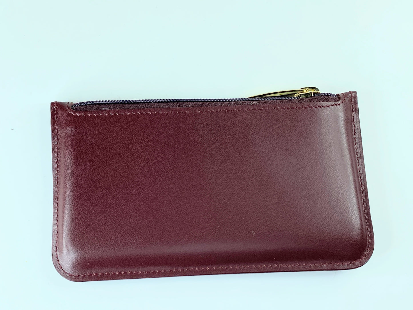 Cartier Pouch Must Line Bordeaux Leather Authentic excellent cond GS220