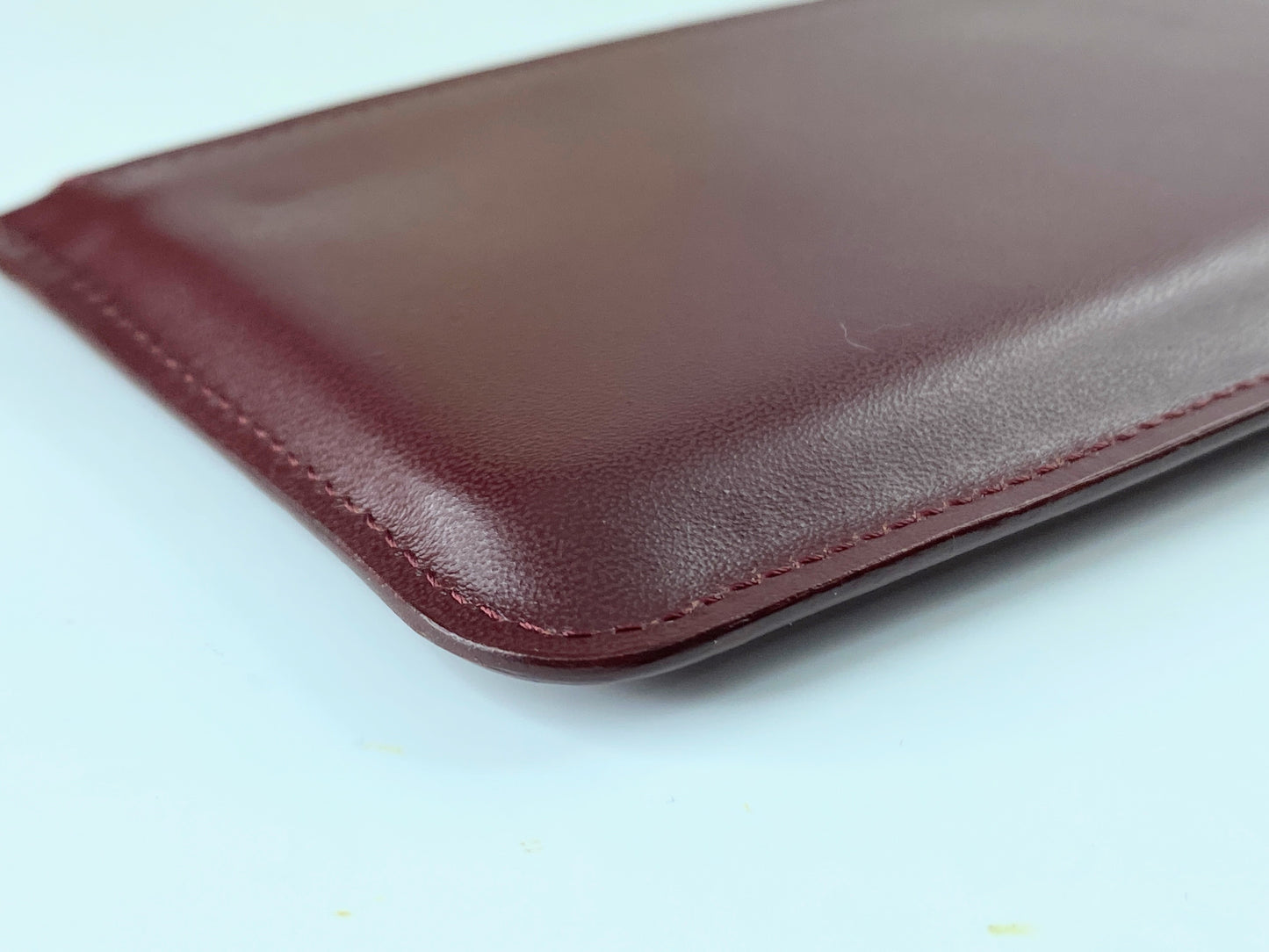 Cartier Pouch Must Line Bordeaux Leather Authentic excellent cond GS220