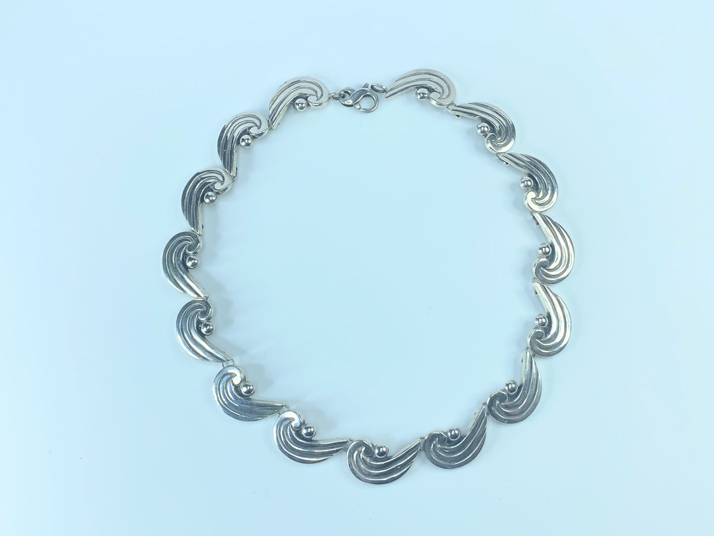 Sterling 925 Fine Art Museum Art Nouveau Choker necklace USA